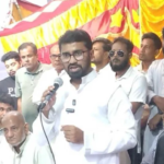 ঝিনাইদহের কালীগঞ্জে সার্বজনীন কালীবাড়ি পূজামণ্ডপ পরিদর্শনে বক্তব্য দিচ্ছেন প্রধানমন্ত্রীর রাজনৈতিক সহকারী রাশেদ খাঁন